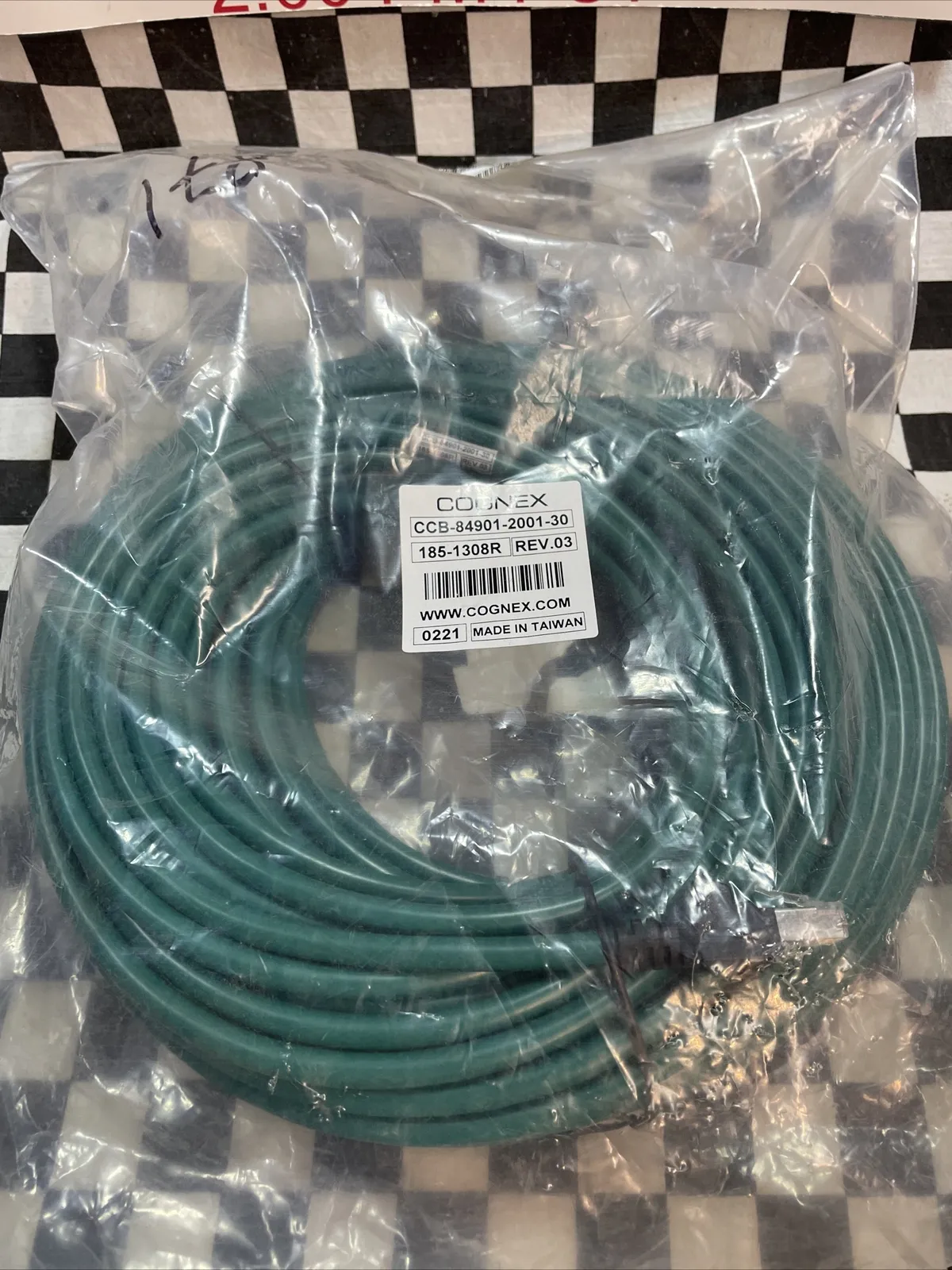 CABLE ETHERNET COGNEX CCB-84901-2001-30, CCB84901200130, 185-1308R 8 PINOS M12